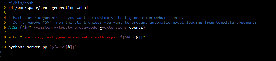 Adding trust_remote_code to ARGS